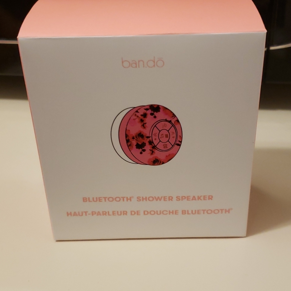 BNIB Pink shower bluetooth speaker
